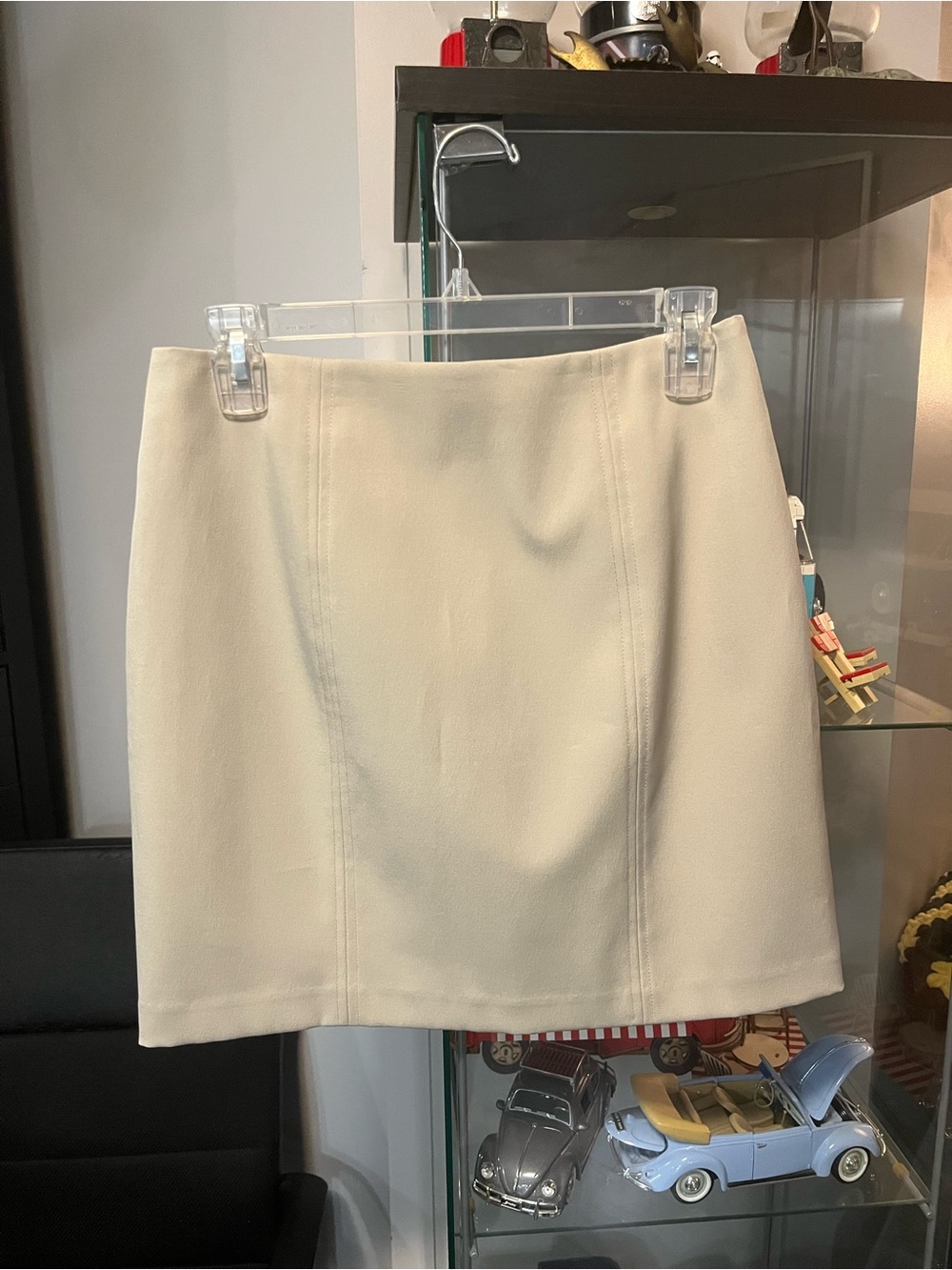 Classic Cream A-Line Women's Mini Skirt